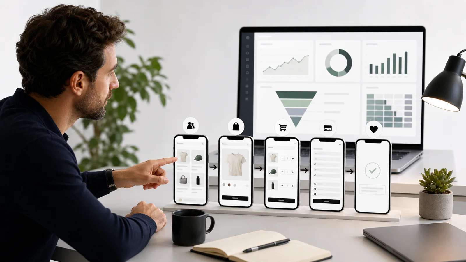 Founder reviewing a Shopify mobile conversion gap before redesign or more ad spend