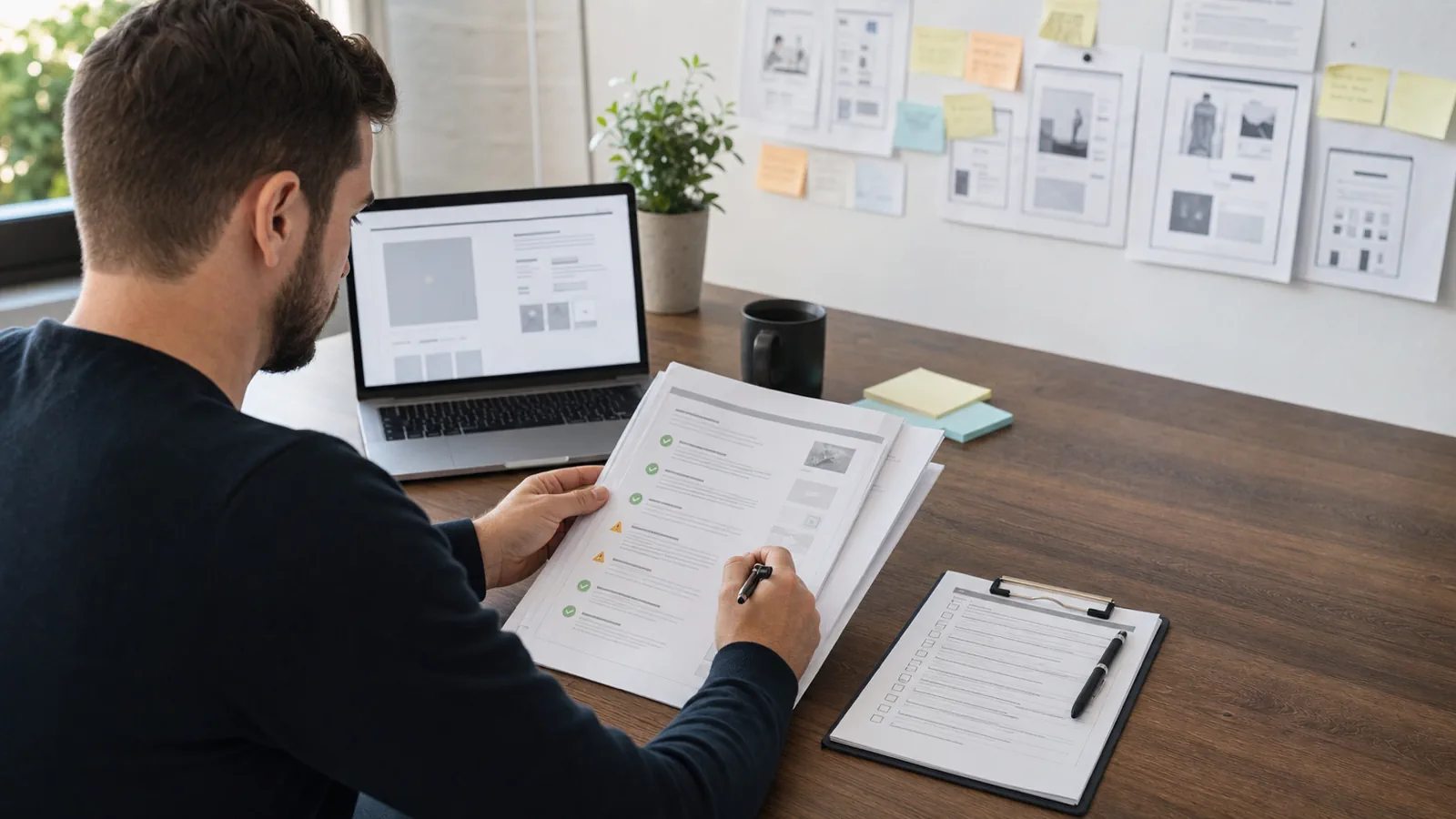 Founder reviewing a Shopify proposal before approving scope and store access