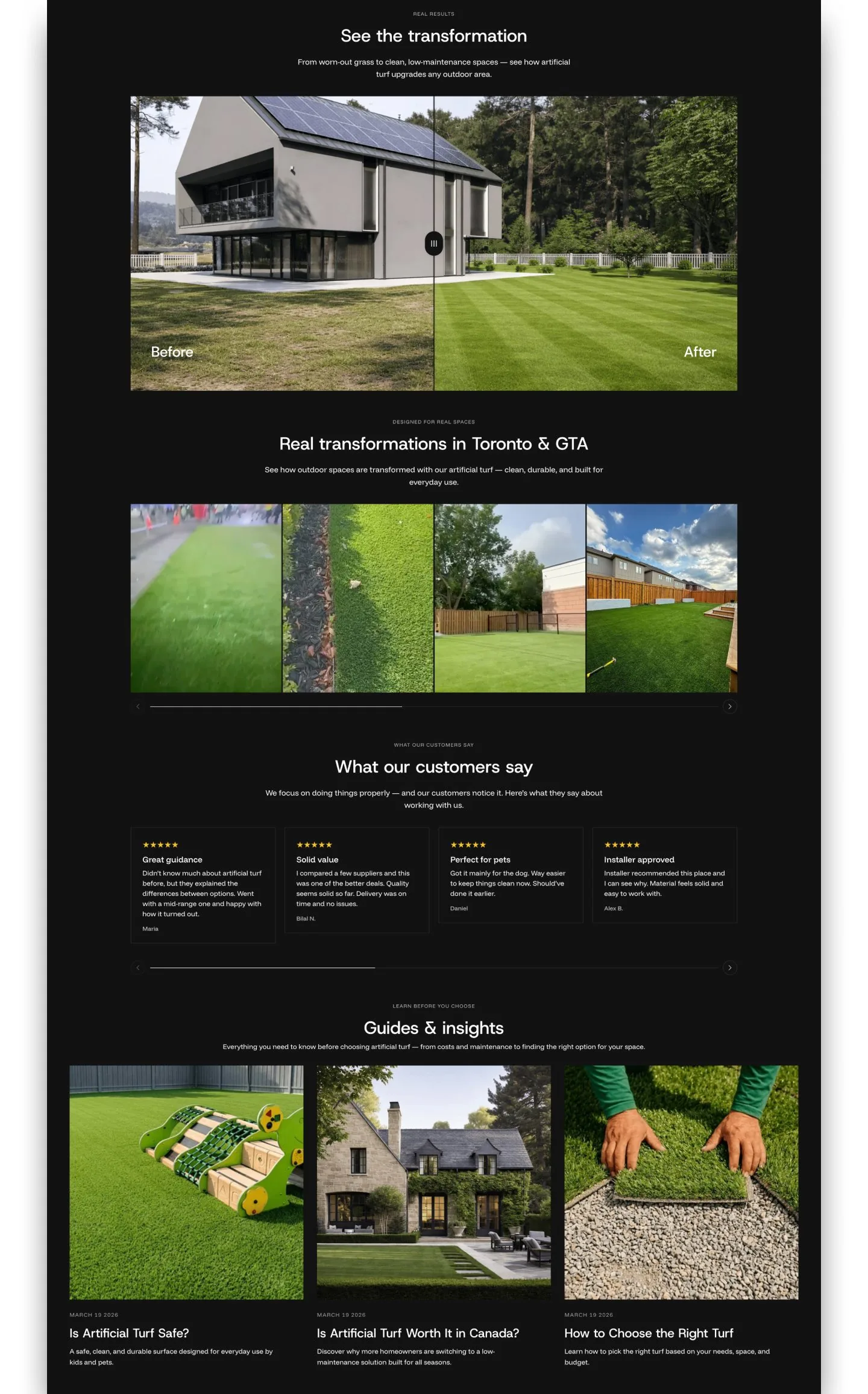 Imagine Turf project screen 6