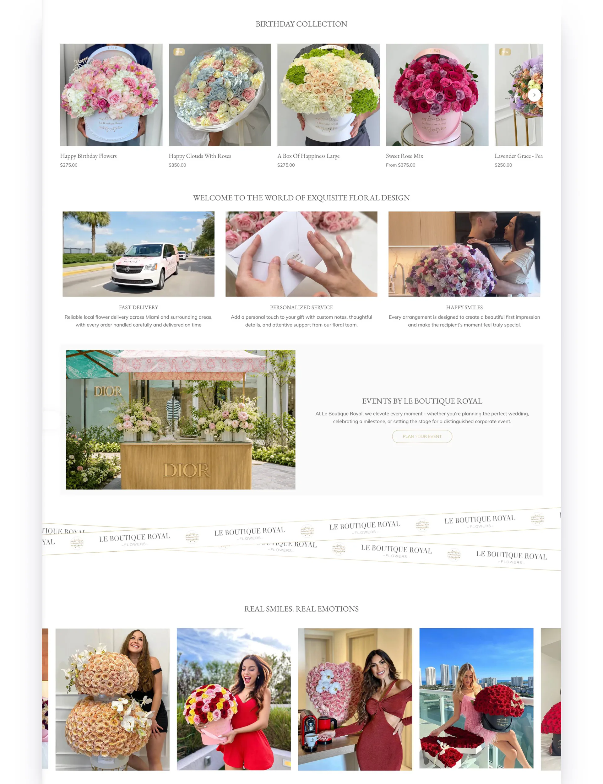 Le Boutique Royal project screen 3