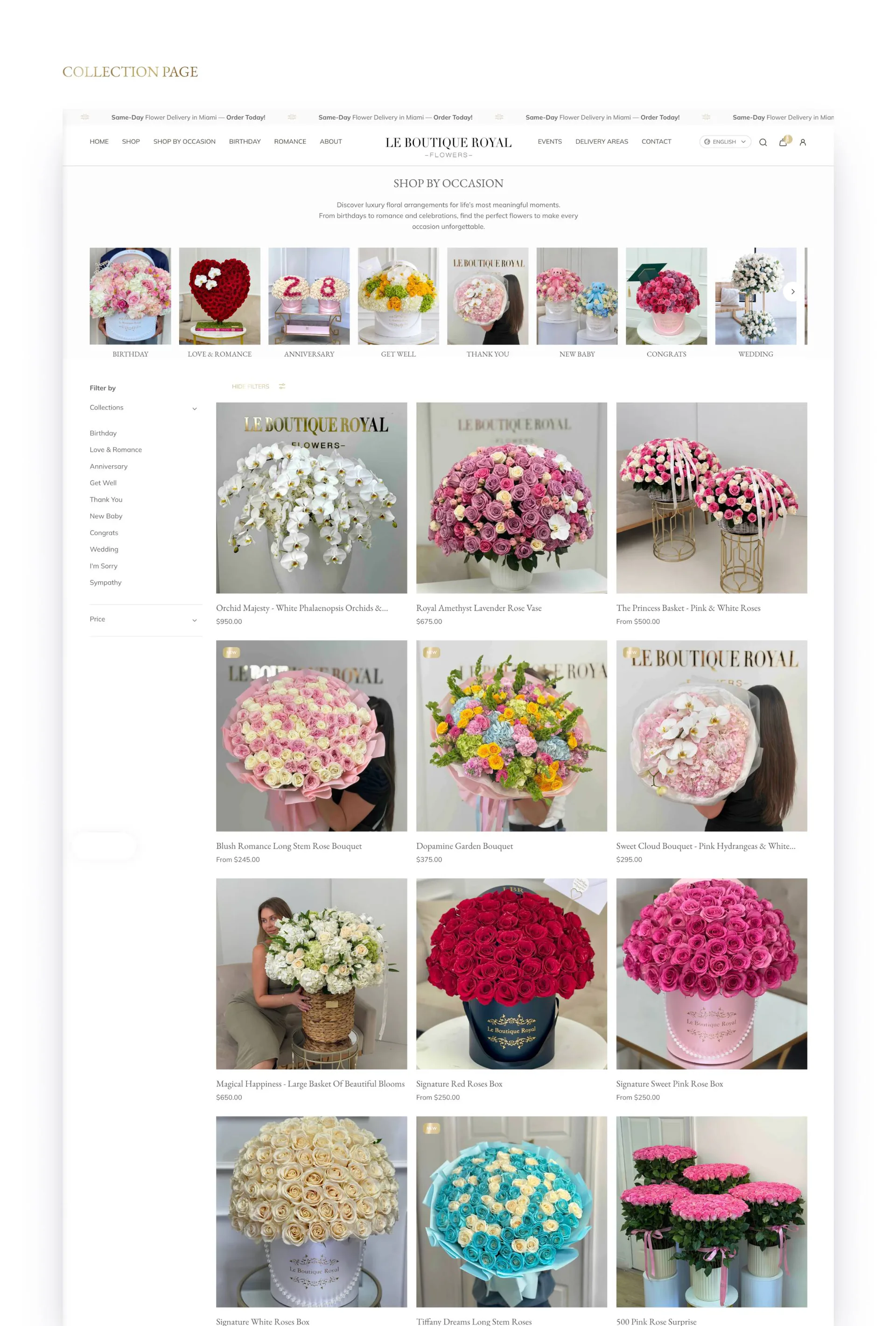 Le Boutique Royal project screen 9