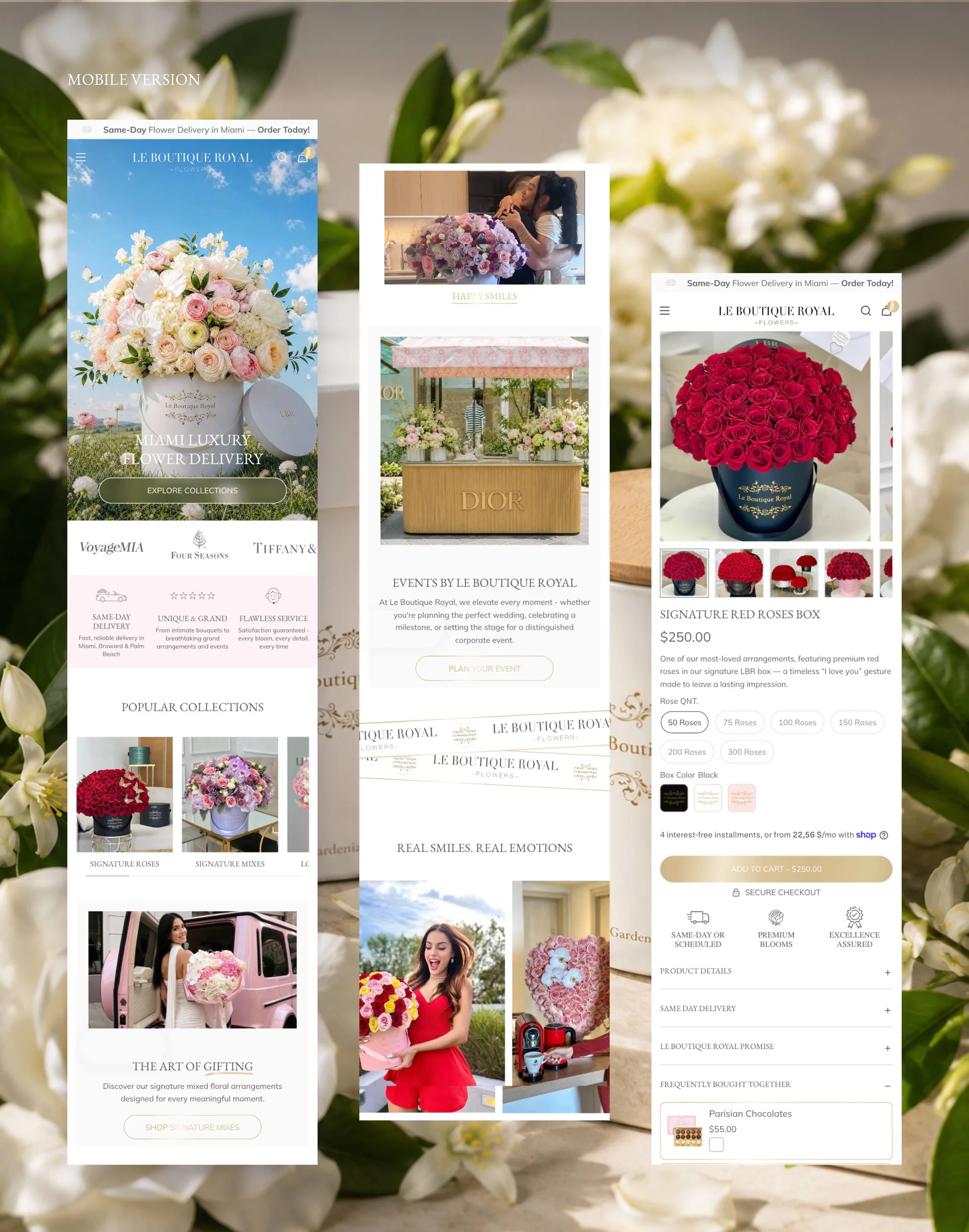 Le Boutique Royal project screen 11